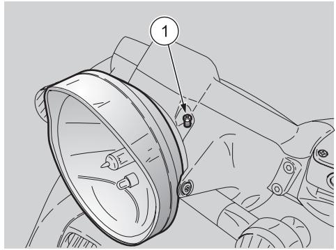 APRILIA SCARABEO 250 - VERTICAL ADJUSTMENT OF THE HEADLIGHT BEAM - 1