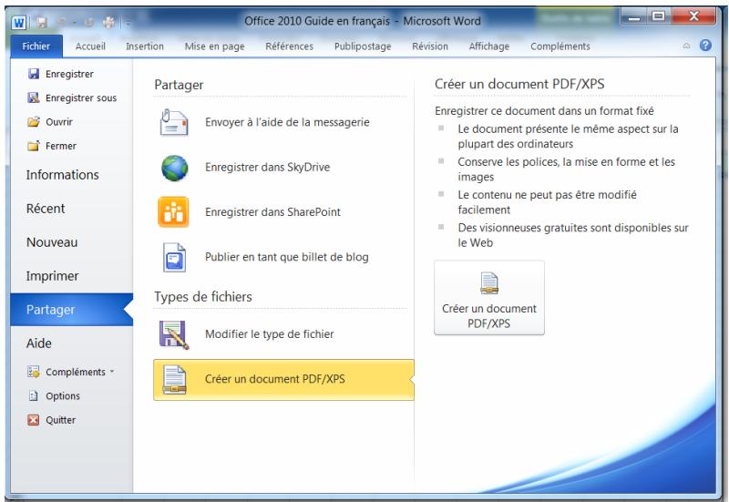 MICROSOFT WORD 2010 - Iii. Enregistrez et imprimez - 1