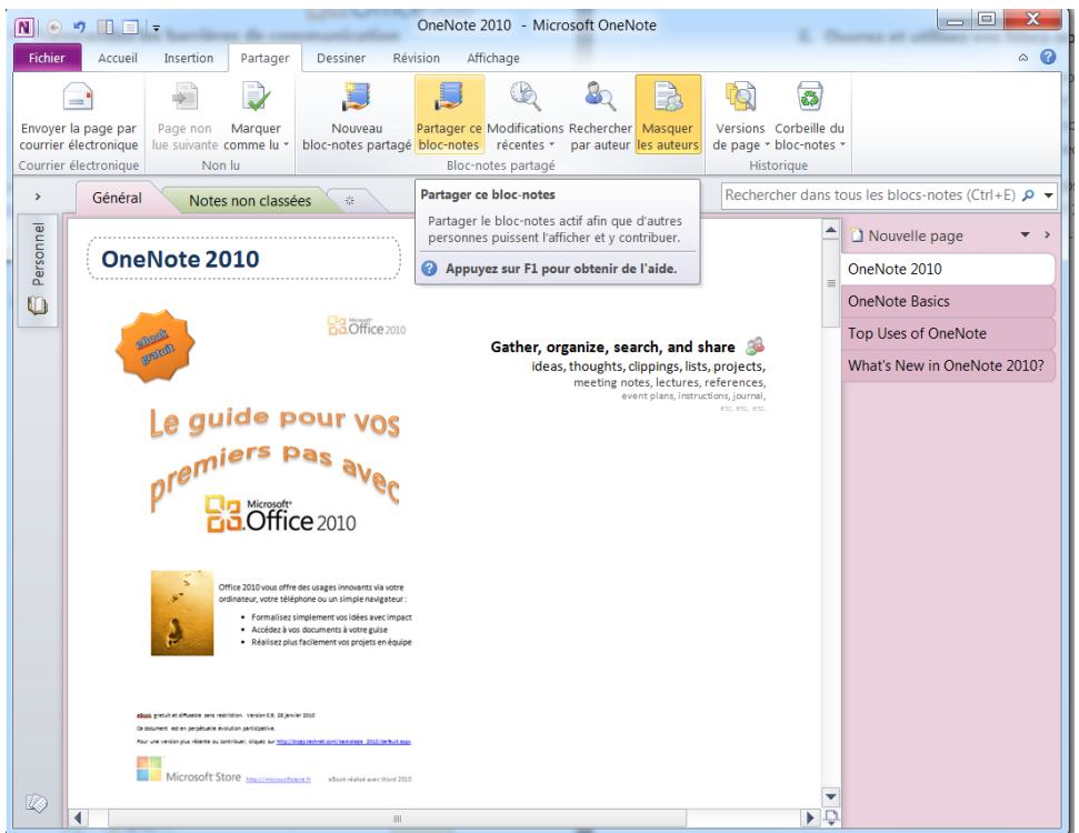 MICROSOFT WORD 2010 - Ii. Ouvrez et utilisez vos blocs-notes où que vous soyez - 1