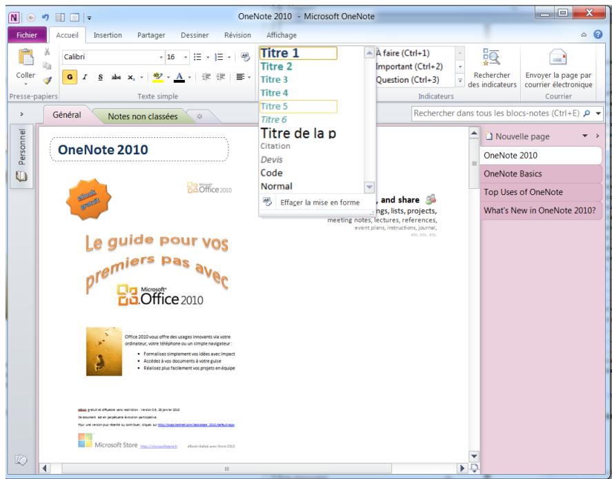 MICROSOFT WORD 2010 - Iii. appliquez rapidement des styles à vos textes - 1