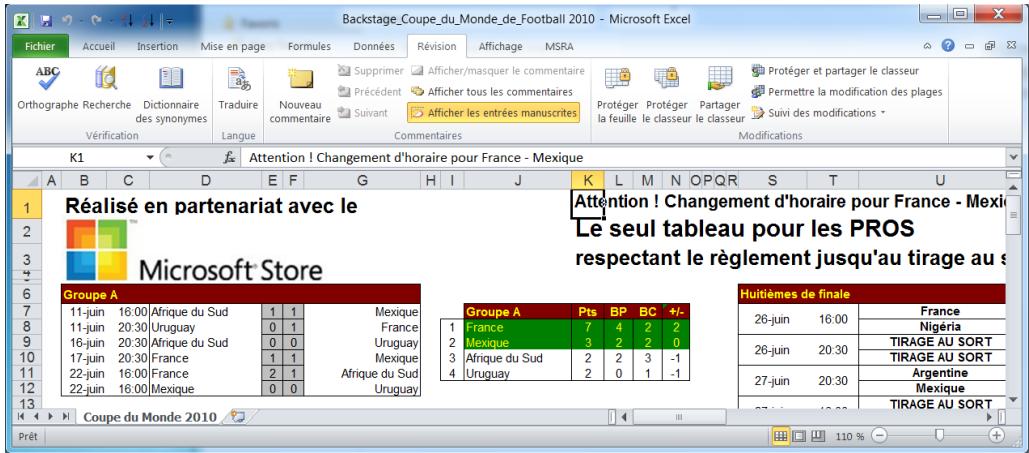 MICROSOFT WORD 2010 - Travaillez à plusieurs sur un tableau - 1