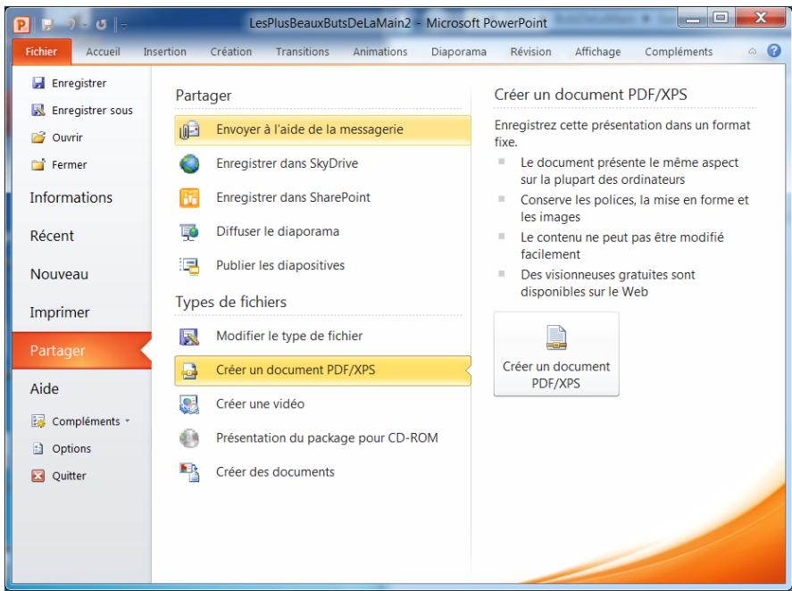 MICROSOFT WORD 2010 - Prise en main de powerpoint - 1