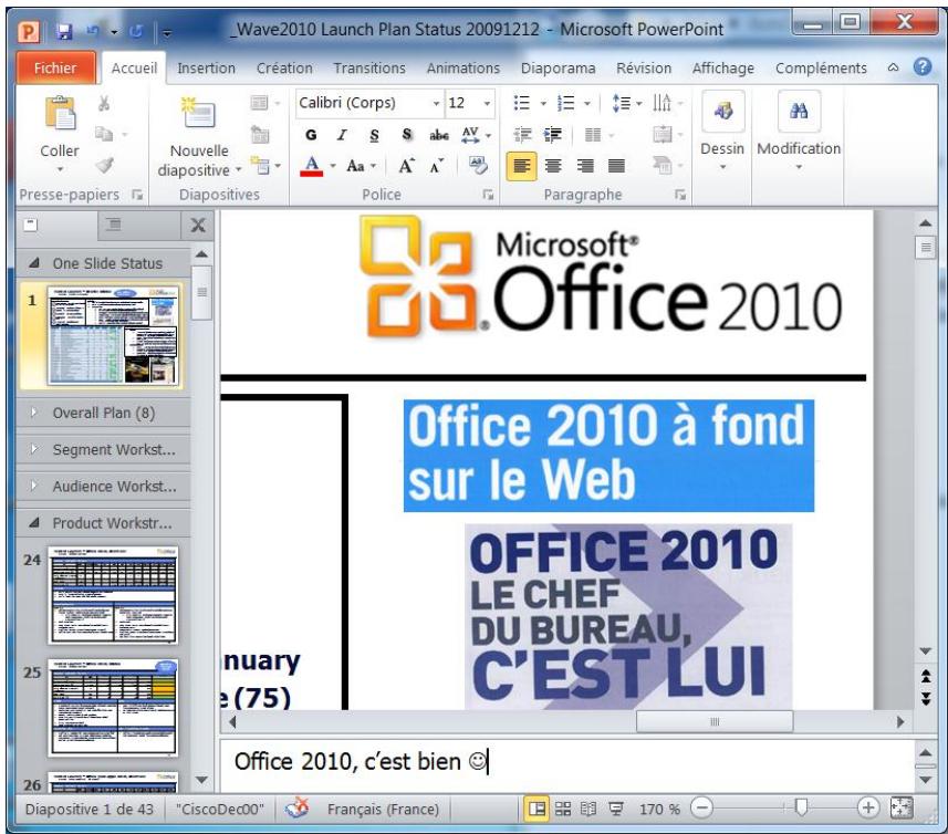 MICROSOFT WORD 2010 - Organisation et mise en forme de diapositives - 1