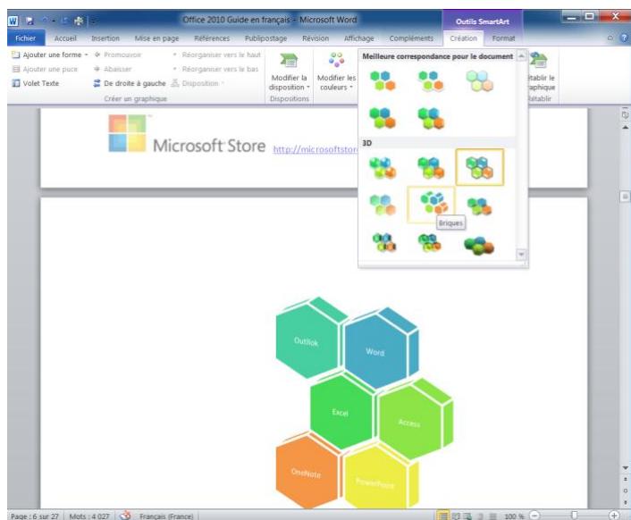 MICROSOFT WORD 2010 - Graphiques - 1