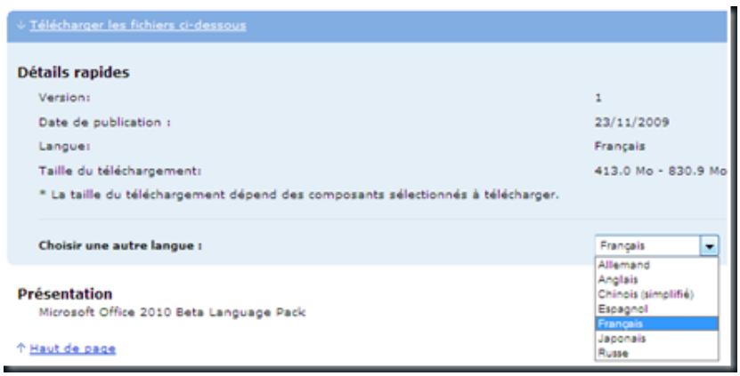 MICROSOFT WORD 2010 - choisissez votre langue - 1