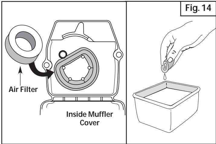 MTD 21A121R665 - Reinstalling the Air filter/Muffler Cover - 1