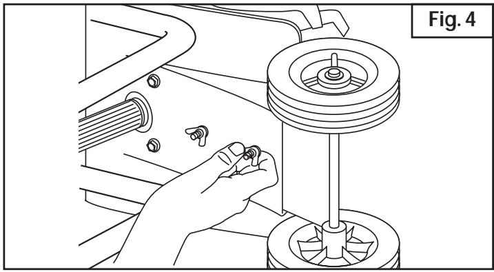 MTD 21A121R665 - Installation du support de ROUE - 4
