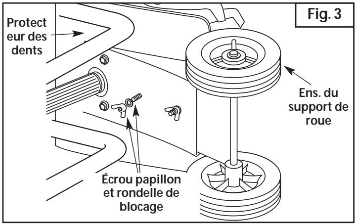 MTD 21A121R765 - Installation du support de ROUE - 3