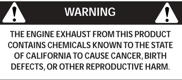 MTD 21AK410G163 - CALIFORNIA PROPOSITION 65 WARNING - 1