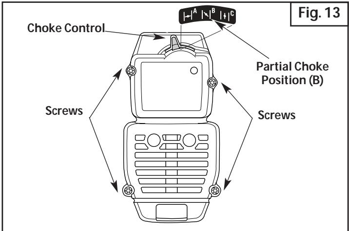 MTD 21AK410G163 - Removing the Air Filter/Muffler Cover - 2