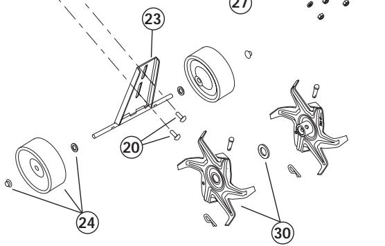 MTD 21AK410G163 - BOOM AND CULTIVATOR PARTS - MODEL BL410 2-CYCLE GAS CULTIVATOR - 3
