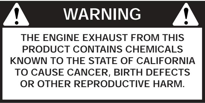 MTD 41ADT25C066 - CALIFORNIA PROPOSITION 65 WARNING - 1