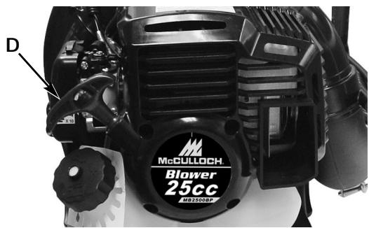 MTD MB2500BP - 6-1. STARTING A COLD ENGINE (Above 55^ ) - 6