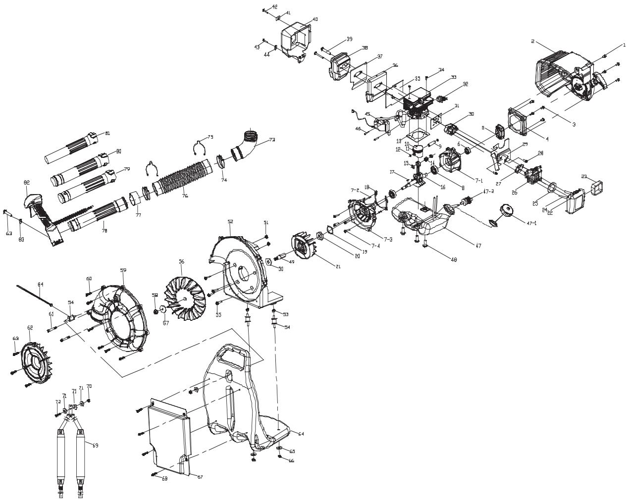 MTD MB2500BP - - PARTS LIST - 1