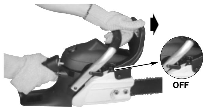 MTD MC356 - To Test CHAIN BRAKE: - 2