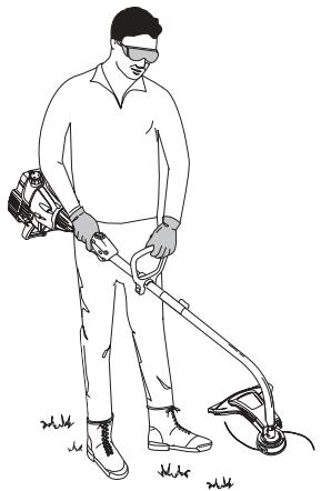 MTD TB20CS - HOLDING THE TRIMMER - 2