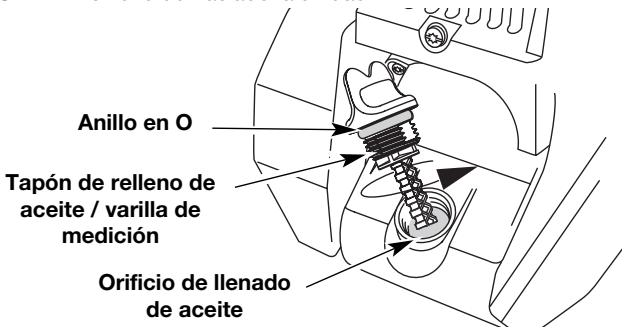 MTD TB415CS - INSPECCION DEL NIVEL DE ACEITE - 3