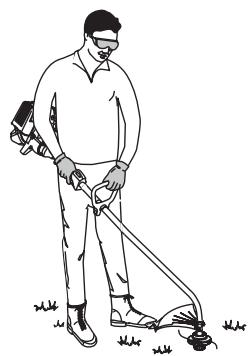 MTD TB415CS - HOLDING THE TRIMMER - 1
