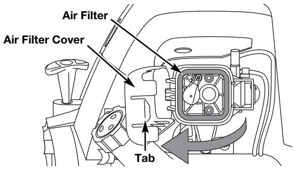 MTD TB415CS - Cleaning the Air Filter - 2