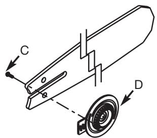 MTD TB4516CC - INSTALL THE GUIDE BAR - 4