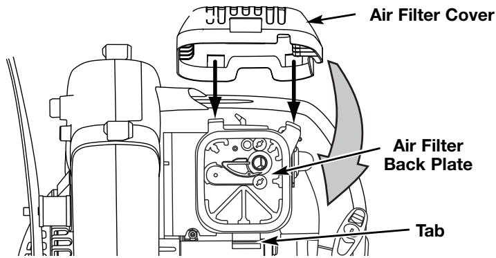 MTD TB4BP - Cleaning the Air Filter - 6