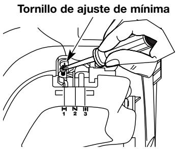MTD TB525ET - Ajuste del Tornillo de Velocidad Minima - 1