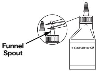 MTD TB525ET - ADDING OIL TO CRANKCASE: INITIAL USE - 1