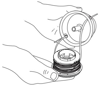 MTD TB525ET - INSTALLING A PRE-WOUND REEL - 2