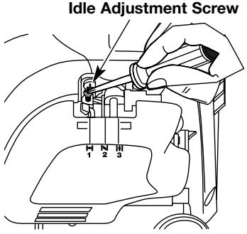 MTD TB525ET - Adjust Idle Speed Screw - 1
