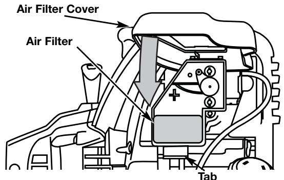 MTD TB525ET - Cleaning the Air Filter - 6