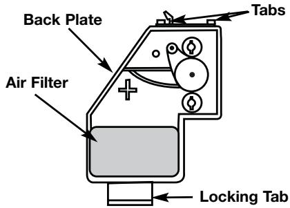 MTD TB525ET - Cleaning the Air Filter - 5