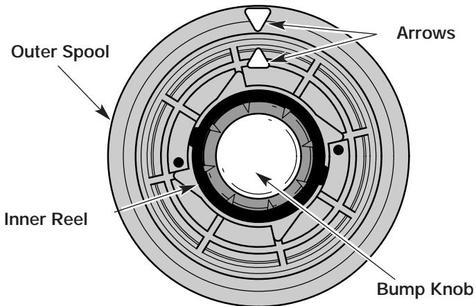 MTD YM132 - Winding the Inner Reel With New Line - 2
