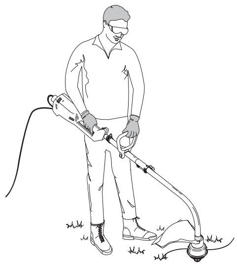 MTD YM132 - HOLDING THE UNIT - 1