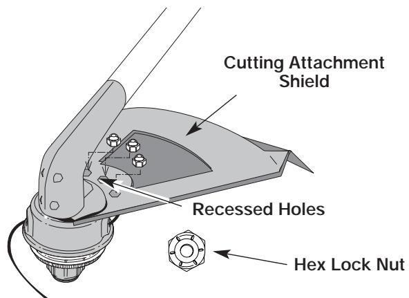 MTD YM75 - Installing the Cutting Attachment Shield - 3