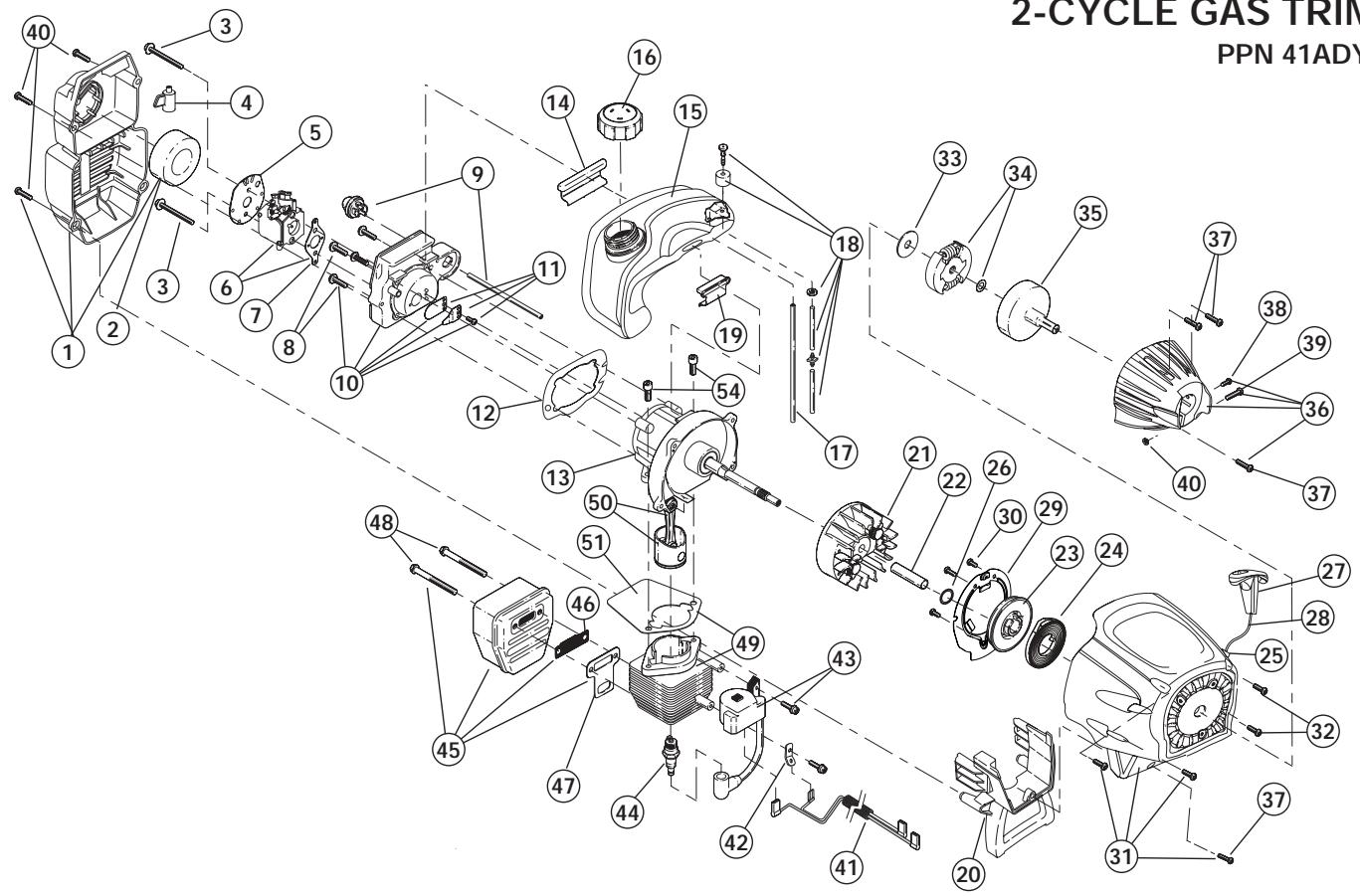 MTD YM75 - 2-CYCLE GAS TRIMMER - 1