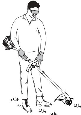 MTD YM75 - COMO SOSTENER EL RECORTADOR - 2