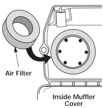 MTD YMAC122 - Reinstalling the Air filter/Muffler Cover - 1