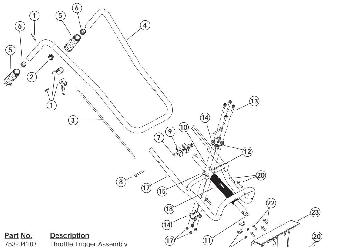 MTD YMAC122 - BOOM &amp; CULTIVATOR PARTS - YM CULT 2-CYCLE GAS CULTIVATOR - 1
