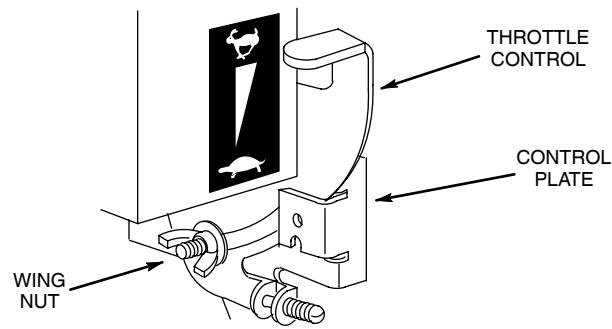 MTD 93400 - TO ADJUST MANUAL FRICTION THROTTLE - 1