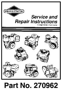 MTD 93400 - PARTIAL LIST OF Genuine BRIGGS & STRATTON PARTS - 1
