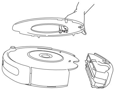 IROBOT ROOMBA 621 - Retrait de la plaque frontale - 3