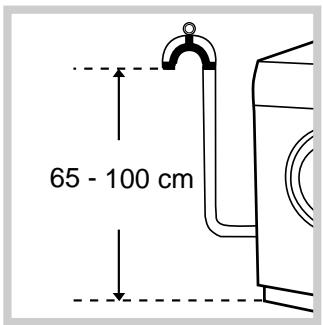 HOTPOINT-ARISTON AQXL 145 - Aansluiting van de afvoerbuis - 1