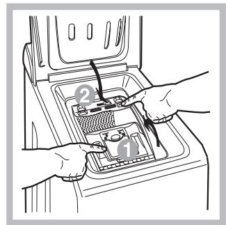 HOTPOINT-ARISTON AVTF 129 - Jak se otvírá a zavírá prácí buben - 4