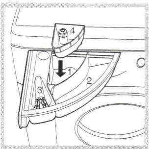 HOTPOINT-ARISTON LAVANTE-SECHANTE AMD 145 - Tiroir à produits lessiviels - 1
