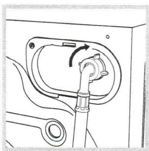 HOTPOINT-ARISTON LAVANTE-SECHANTE AMD 145 - Raccordement du tuyau d'arrivée d'eau - 2