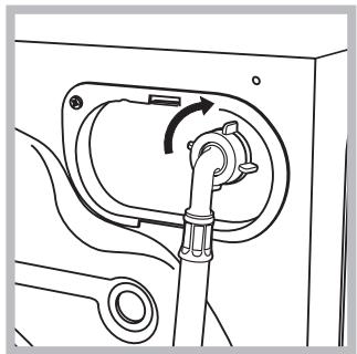 HOTPOINT-ARISTON AWM 129 - Anschluss des Zulaufschlauches - 2