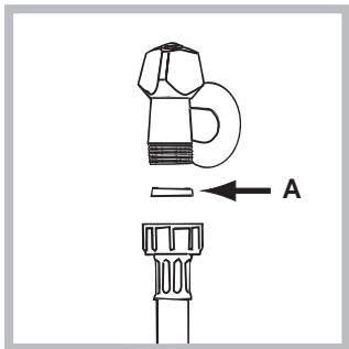 HOTPOINT-ARISTON AWM 129 - Connecting the water inlet hose - 1