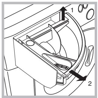 HOTPOINT-ARISTON AWM 129 - Pulire il cassetto dei detersivi - 1