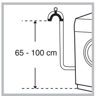 HOTPOINT-ARISTON AWM 129 - Collegamento del tubo di scarico - 1