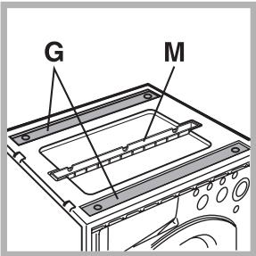 HOTPOINT-ARISTON AWM 129 - Beiliegendes Zubehör zur Höhenregulierung. - 1